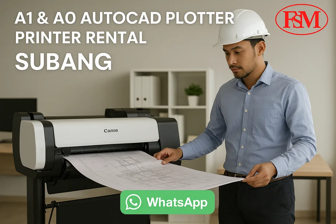 A1 & A0 AutoCAD Plotter Printer Rental in Subang