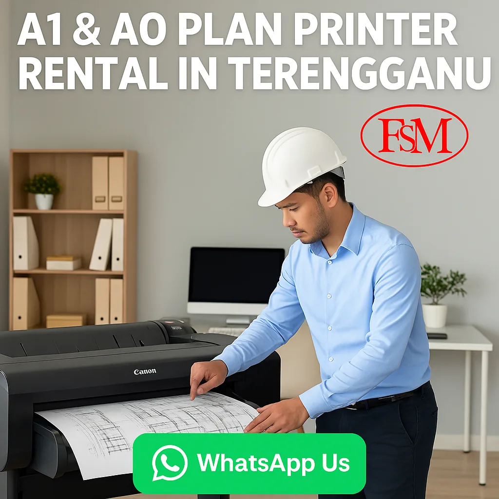 A1 & A0 Plan Printer Rental in Terengganu