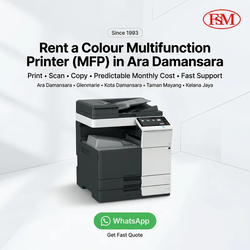Ara Damansara PJ Colour Multi Function Printer Rental