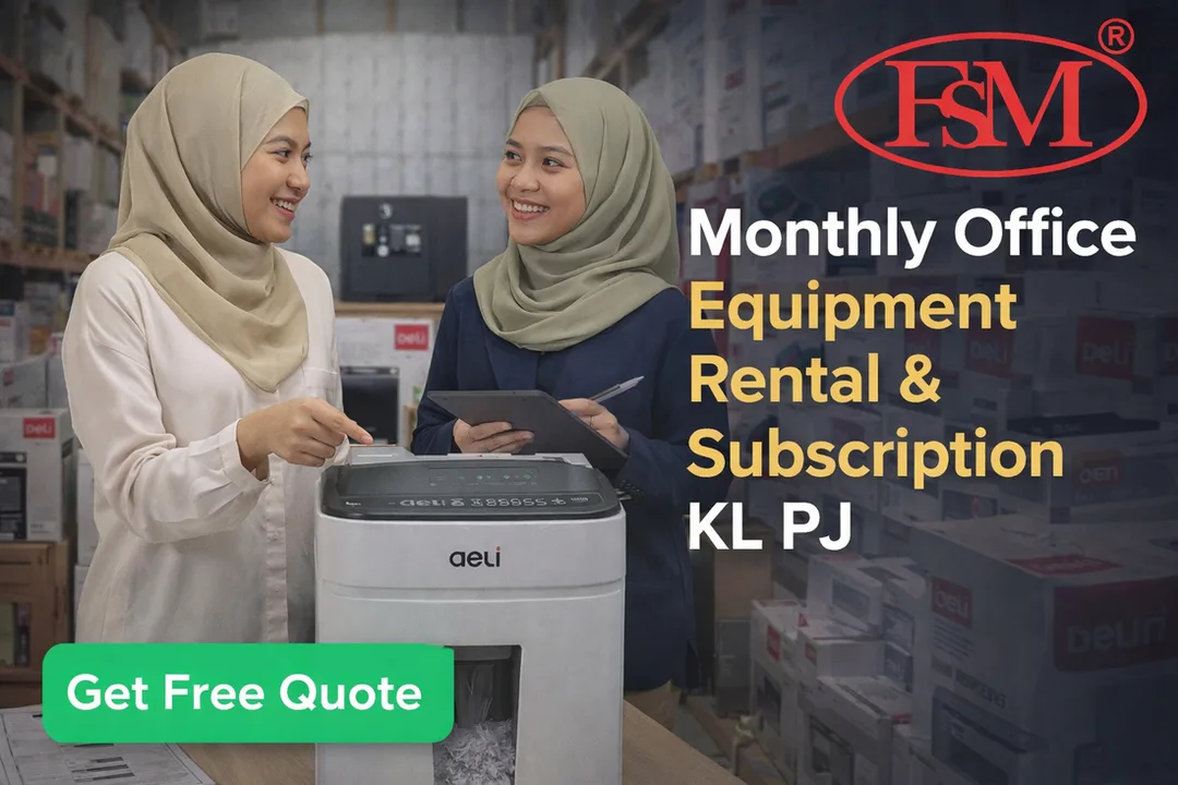 Office equipment subscription KL PJ featuring printers, photocopiers and scanners for SME and corporate offices