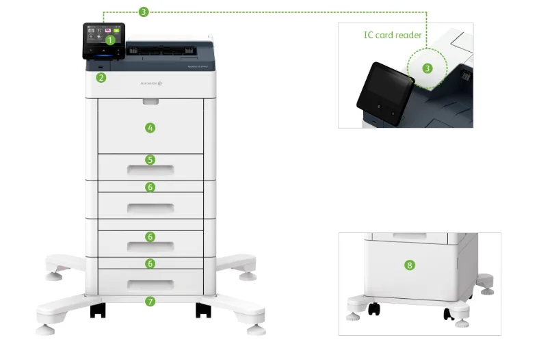 A3 Colour Laser Printer Fuji Xerox ApeosPort-VII CP4421