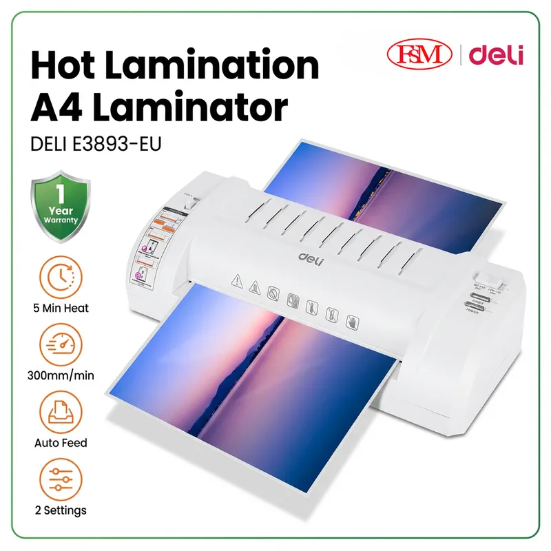 Office Mart E3893-EU A3 laminator machine used in Malaysia office for document protection