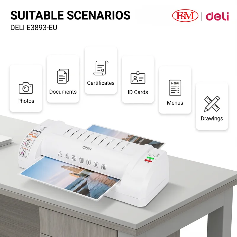 Office Mart E3893-EU laminator for school posters and teaching materials in Malaysia