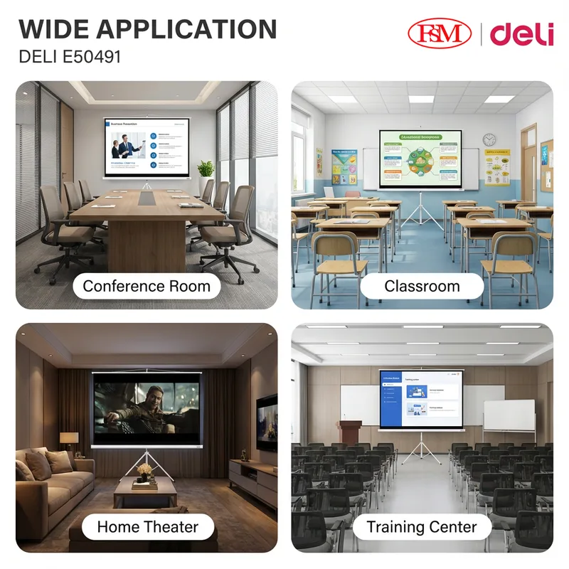 Deli E50491 Projector Screen Supplier Malaysia
