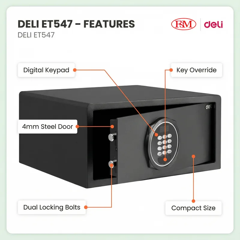 Deli ET547 Electronic Safe KL