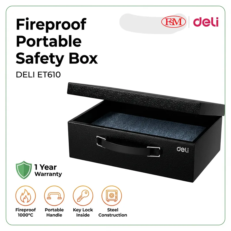 Deli ET610 Digital Safe Box Malaysia