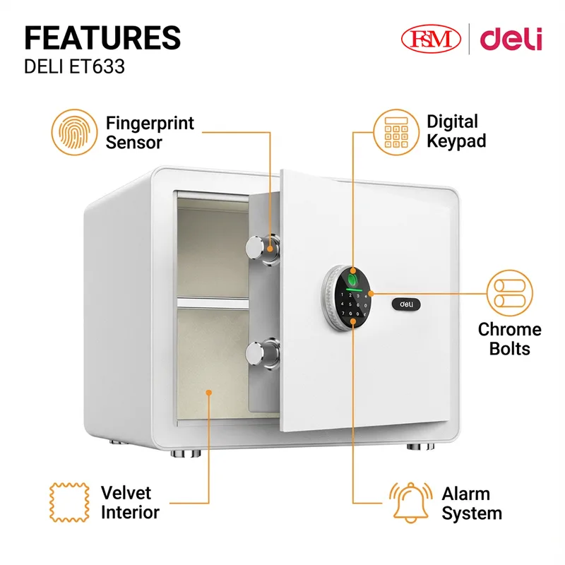 Deli ET633 Electronic Safe KL