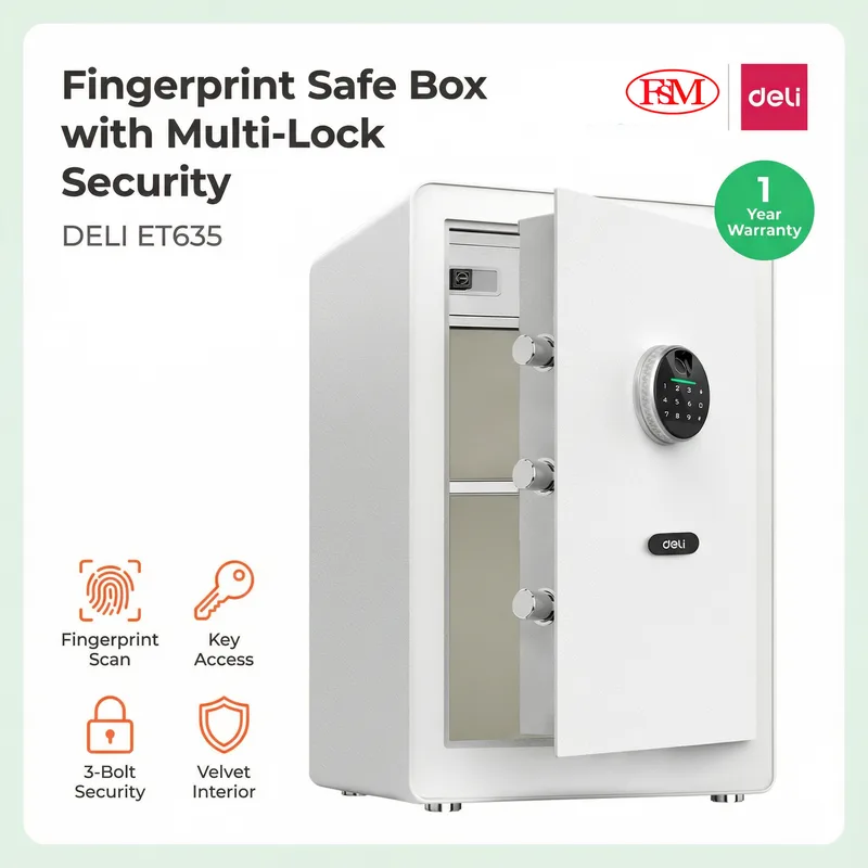 Deli ET635 Digital Safe Box Malaysia