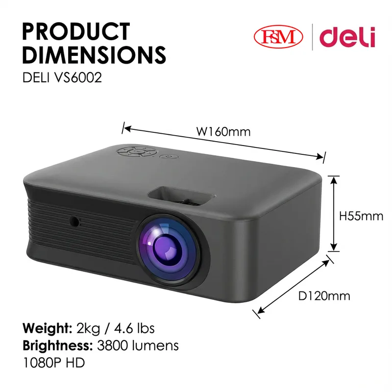 Deli VS6002 Projektor Pejabat