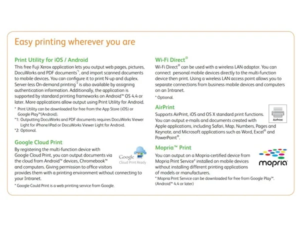 Fuji Xerox DocuCentre-V / ApeosPort-V C7776 / C6676 / C5576 / C4476 / C3376 / C3374 / C2276