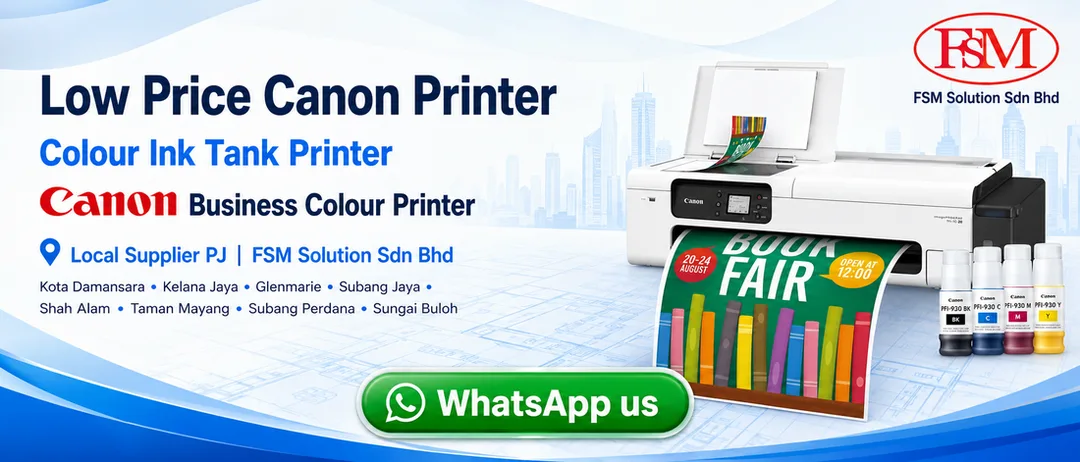 Low price Canon TC-21 A1 24 inch colour plotter and Canon TC-21M A1 plotter with A4 scanner supplier in Petaling Jaya by FSM Solution Sdn Bhd