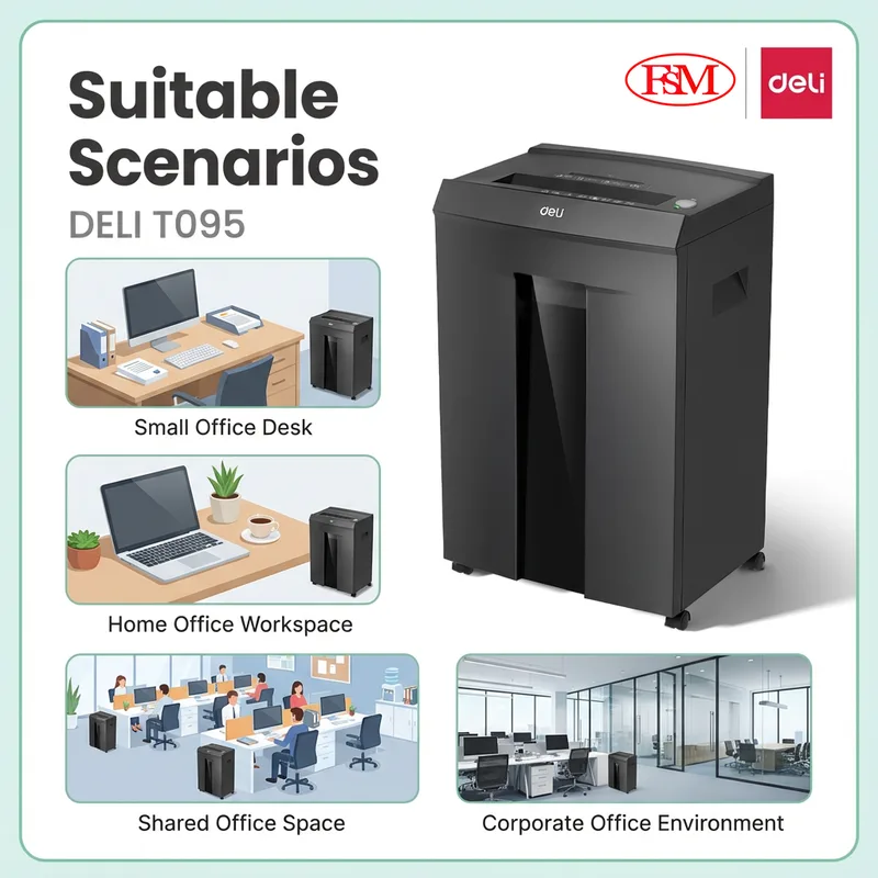 Deli ET095 Paper Shredder Malaysia Office Use