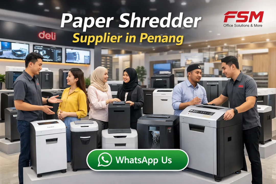 Paper shredder supplier in Penang Malaysia for office, corporate and government document security