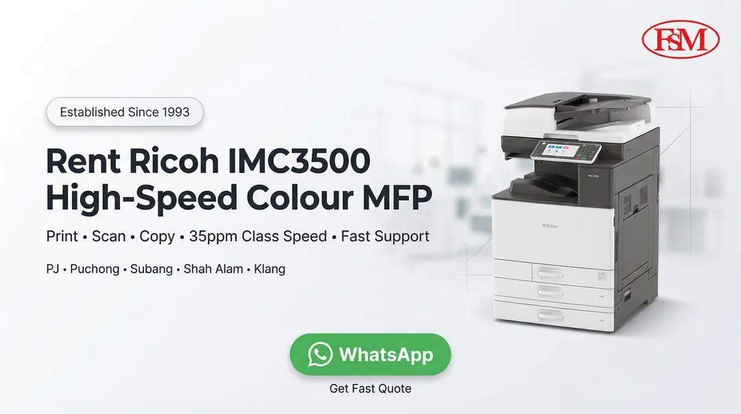 Ricoh IMC3500 MFP Rental Petaling Jaya