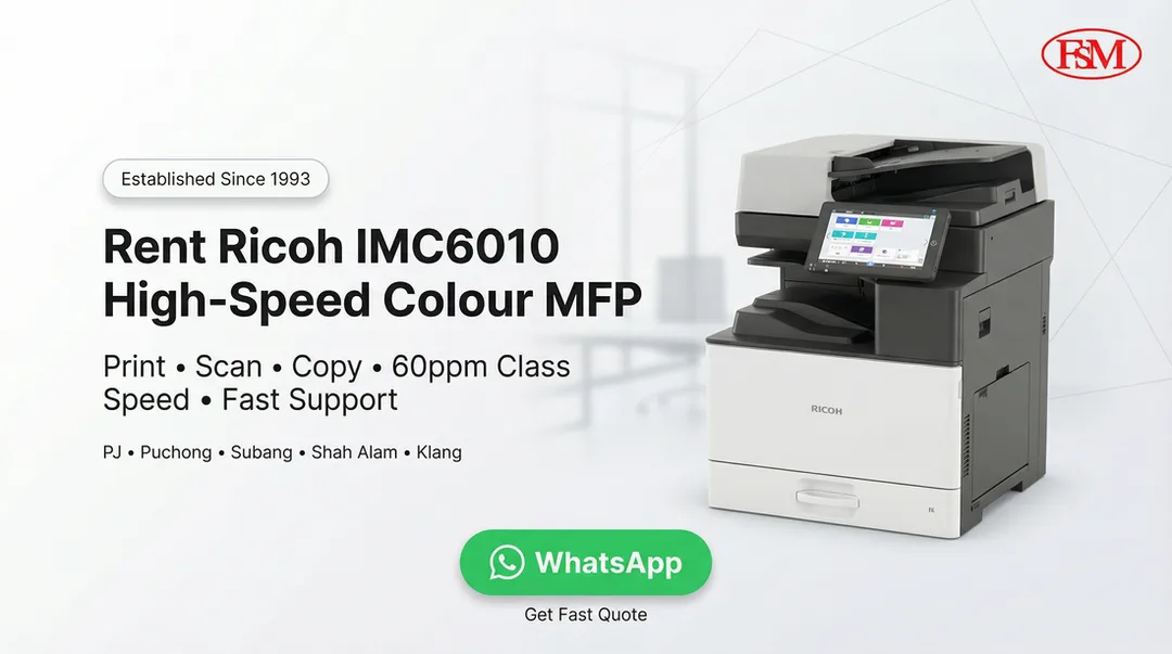 Rent Ricoh IMC6010 High Speed A3 Colour Printer