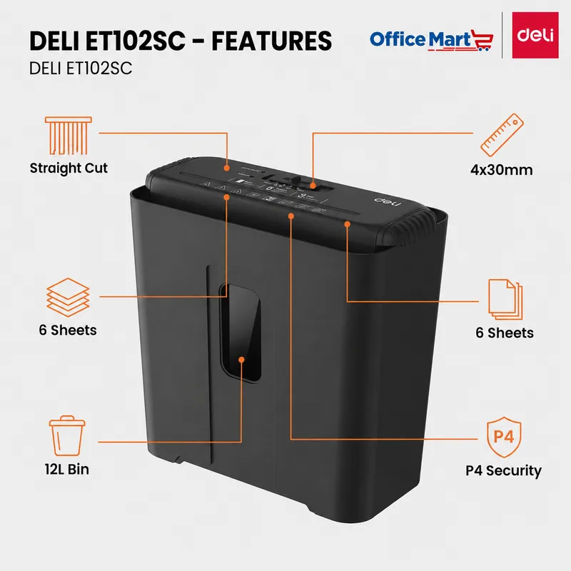 Deli ET102SC Office Document Shredder KL