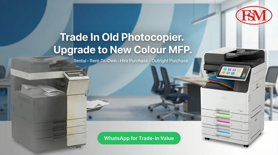 Trade In Old Photocopy Machine & Upgrade to Colour Multifunction Printer in Malaysia