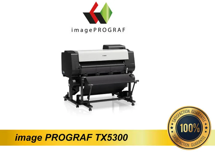 A1 AO printer Canon TX5300 is a 36 inch AO printer engineered to deliver amazing print speed with sharp reproduction of lines and text even on uncoated paper